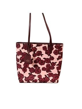 kate spade Pink and Burgundy Rose-Print Tote